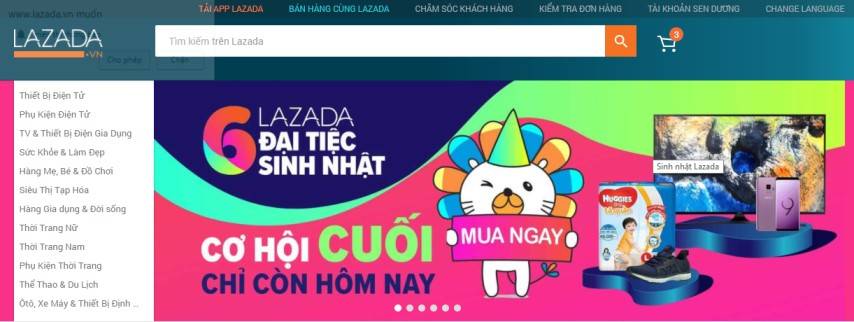 Các trang thương mại điện tử tại Việt Nam