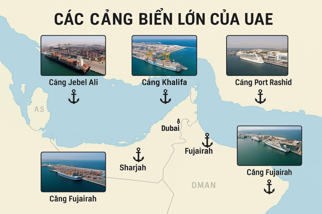 Các cảng biển lớn nhất UAE